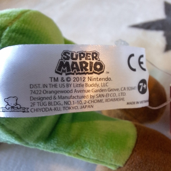 2012 Little Buddy Fire Luigi S Plush Super Mario Bros Tag - Picture 9 of 11